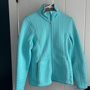 Women’s Spyder Full Zip Sweater Size medium - Turquoise